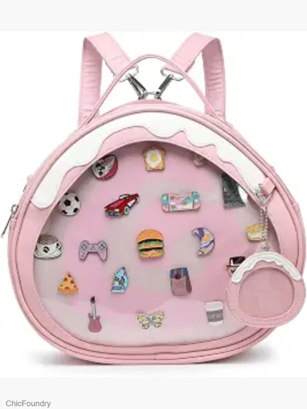 Ita Bag Multi-Purpose Backpack Crossbody Satchel Purse Kawaii Pin Display
